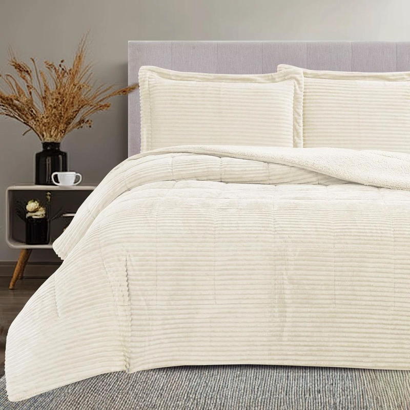 PLUMON SHERPA EXTRA CALIDO CHANTILLY 2 PLAZAS CRUDO - 2