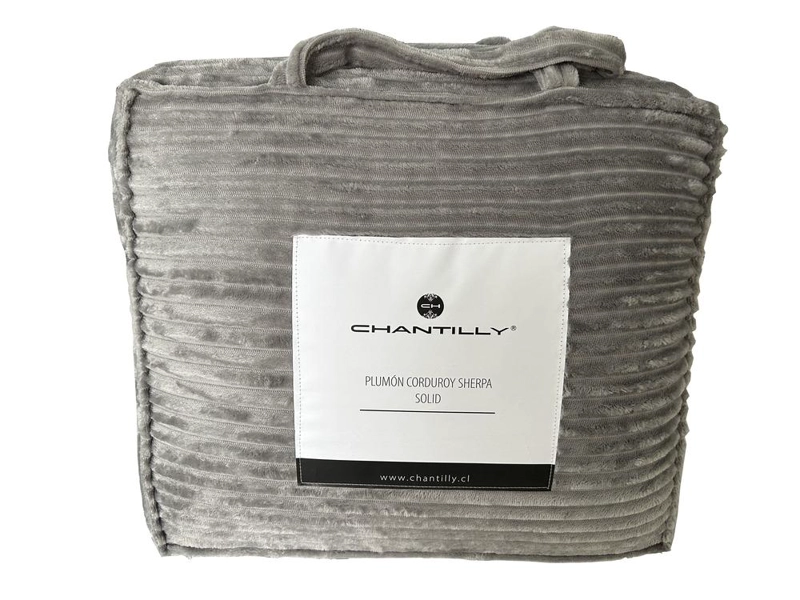 PLUMON SHERPA EXTRA CALIDO CHANTILLY 2 PLAZAS GRIS PLATA - 4