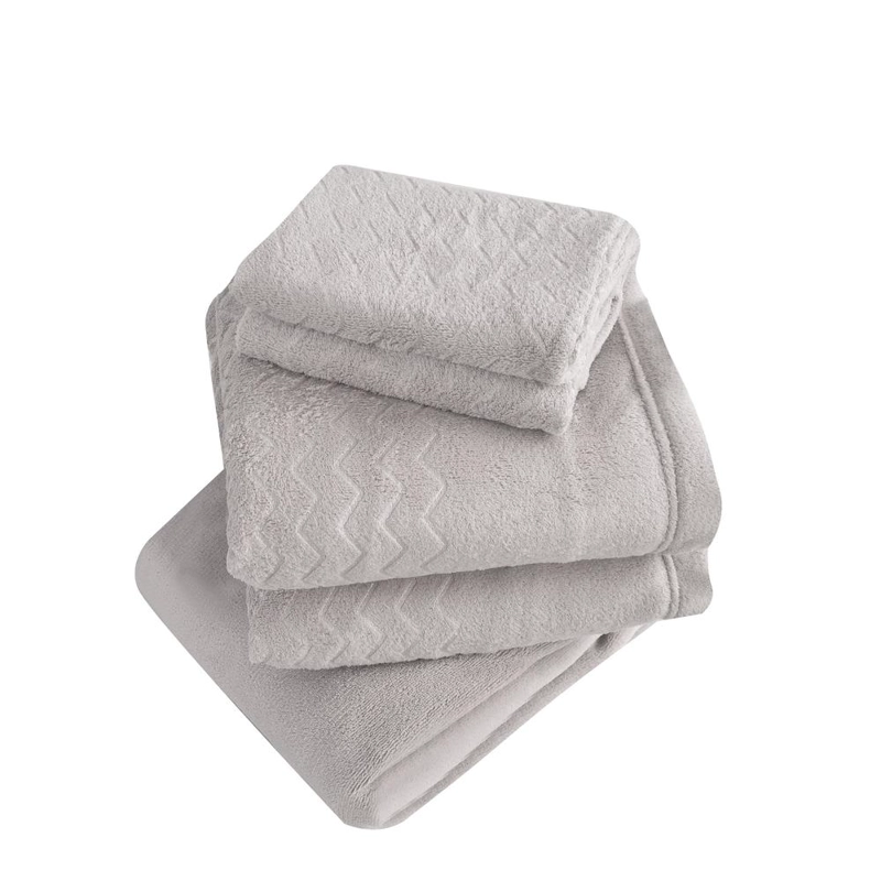 JUEGO DE SABANAS CORAL FLEECE CHANTILLY KING GRIS PLATA - 1