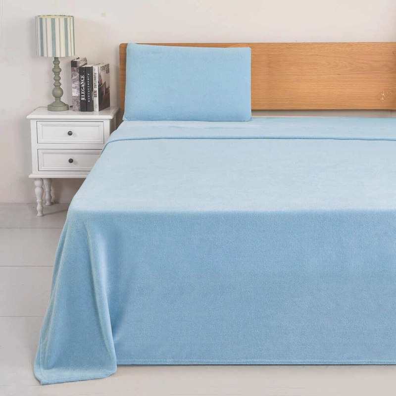 JUEGO DE SABANAS CORAL FLEECE CHANTILLY 1.5 PLAZAS TURQUESA - 2