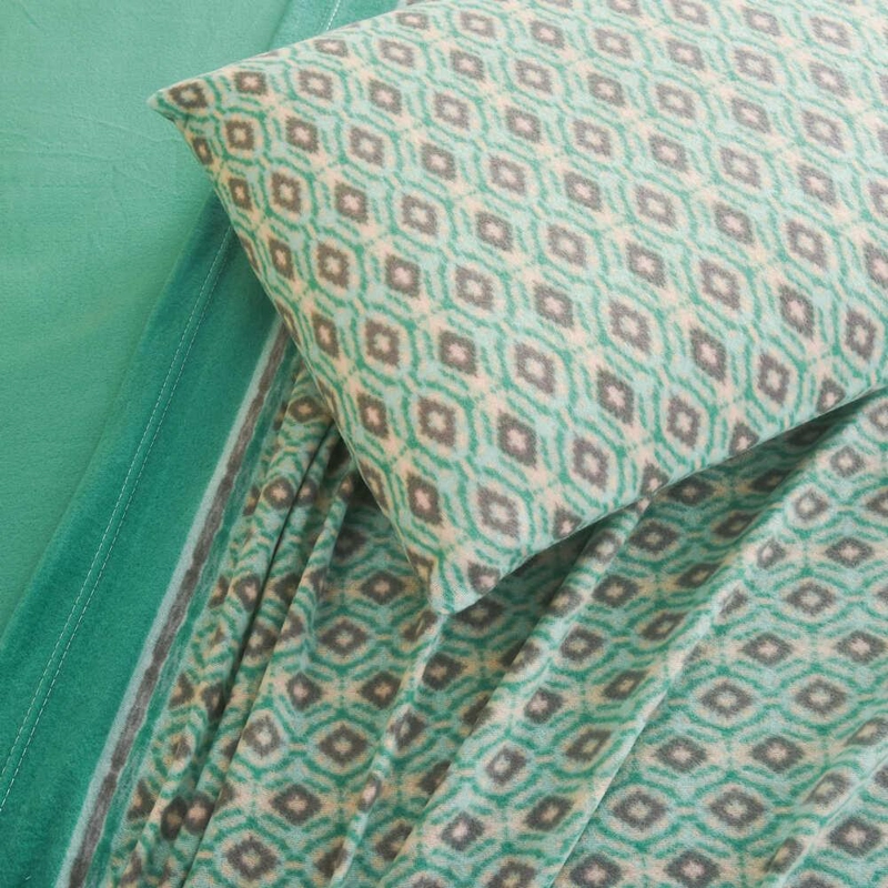 JUEGO DE SABANAS ESTAMPADO POLAR TE RMICO CHANTILLY 2 PLAZAS VERDE - 5