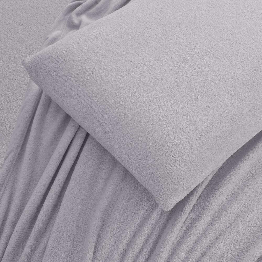 JUEGO DE SABANAS CORAL FLEECE ULTRA SUAVE CHANTILLY 1.5 PLAZAS LILA - 5