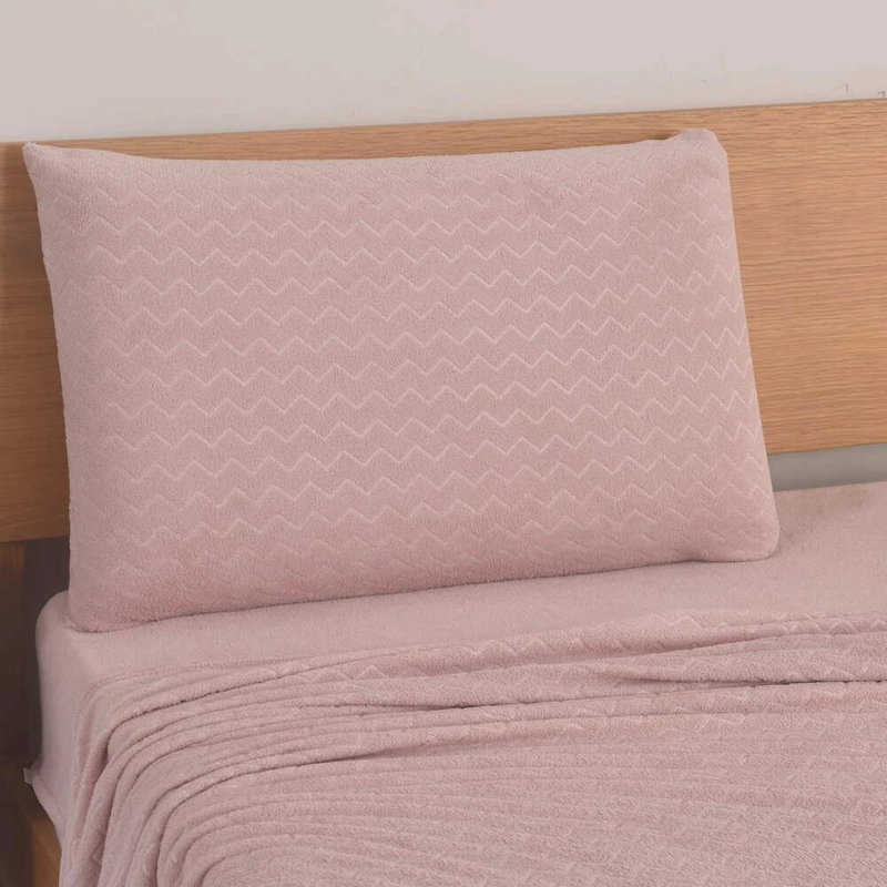JUEGO DE SABANAS CORAL FLEECE ULTRA SUAVE CHANTILLY 1.5 PLAZAS ROSADO - 4