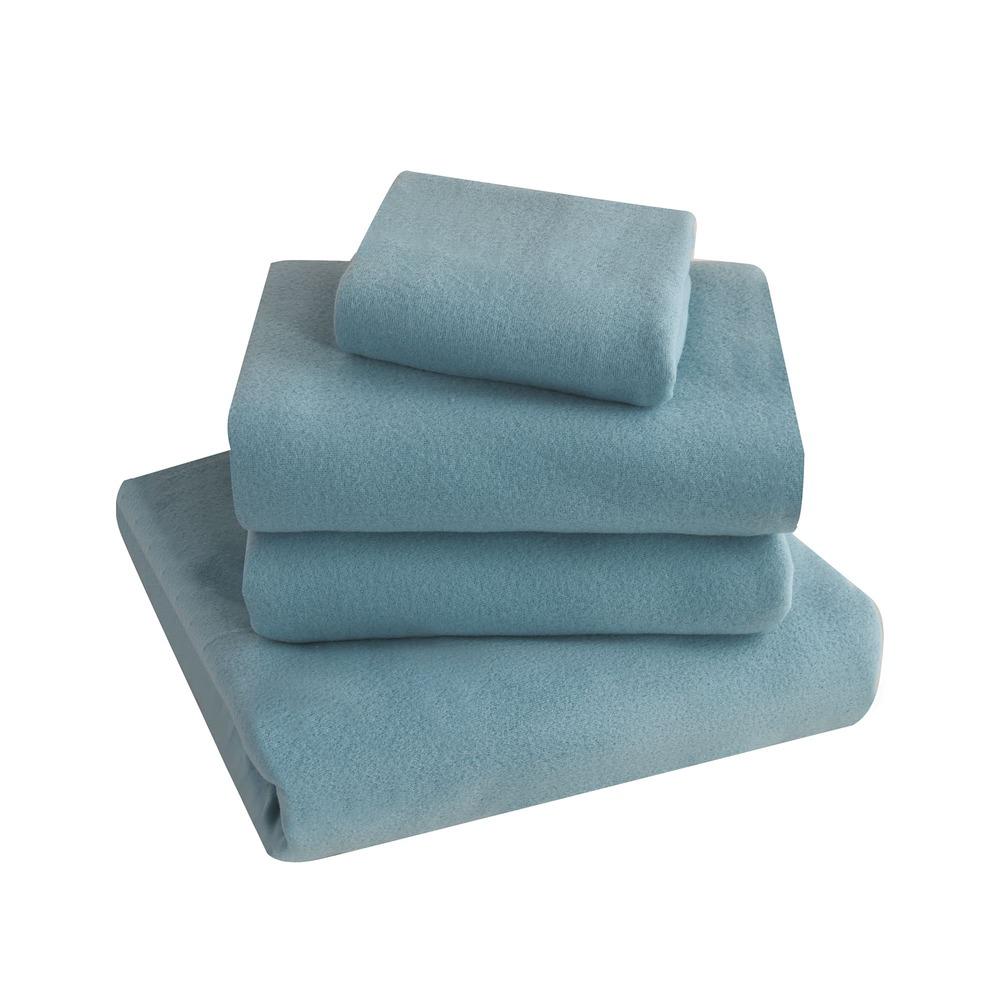 JUEGO DE SABANAS POLAR TE RMICO CHANTILLY KING TURQUESA - 1