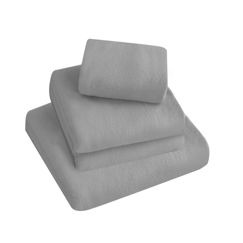 JUEGO DE SABANAS POLAR TE RMICO CHANTILLY 2 PLAZAS GRIS PLATA - 1