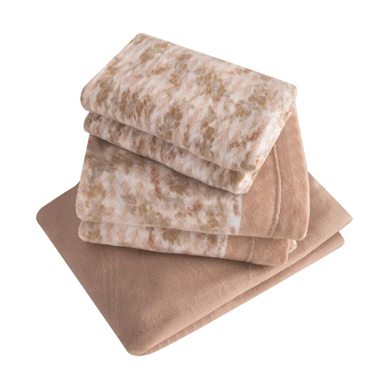 JUEGO DE SABANAS ESTAMPADO POLAR TE RMICO CHANTILLY 1 PLAZA BEIGE - 1