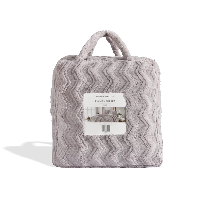 PLUMON SHERPA EXTRA CALIDO CHANTILLY KING GRIS PLATA - 3