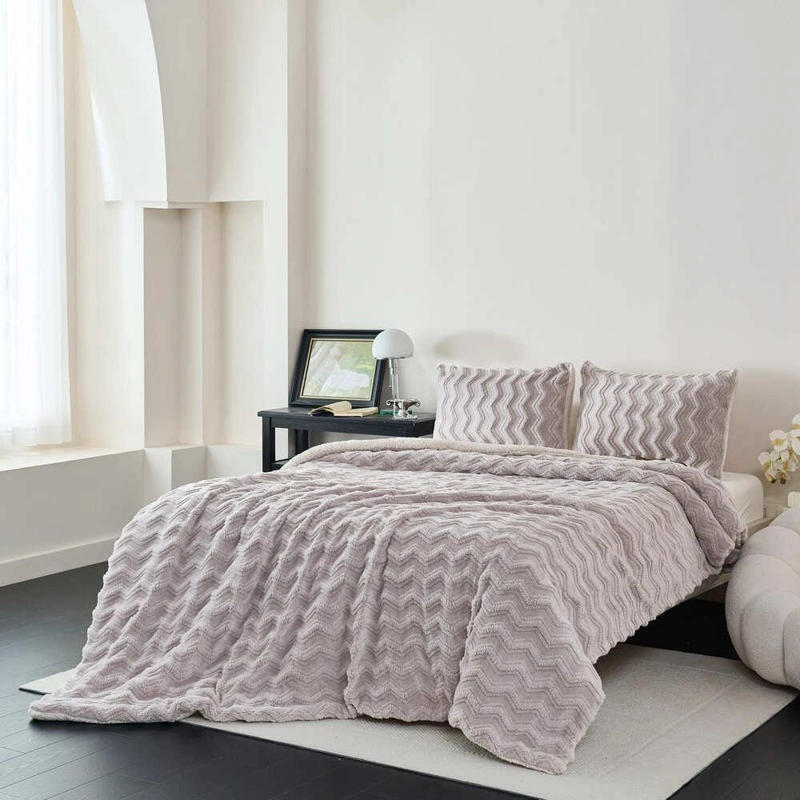 PLUMON SHERPA EXTRA CALIDO CHANTILLY 2 PLAZAS GRIS PLATA - 4