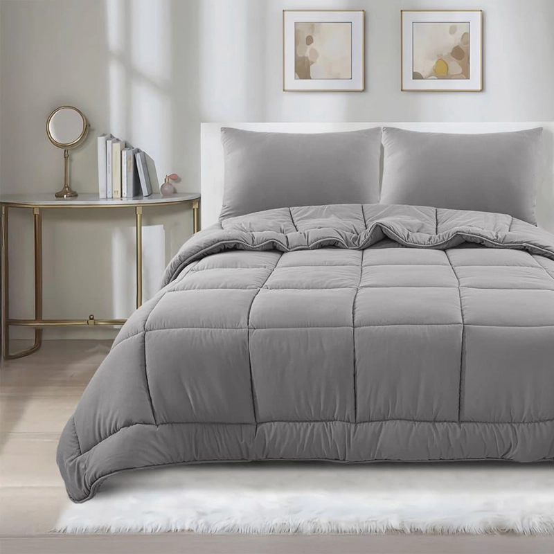 PLUMON REVERSIBLE SINTE TICO HIPOALERGE NICO KING GRIS ACERO - 2