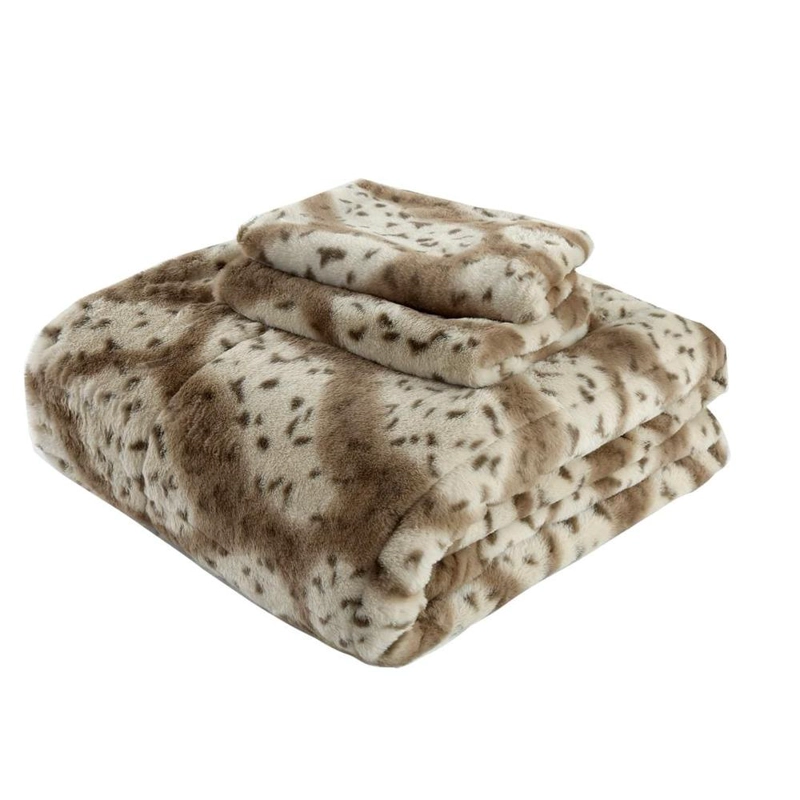 PLUMON ANIMAL PRINT SHERPA CHANTILLY KING GRIS INTENSO - 1