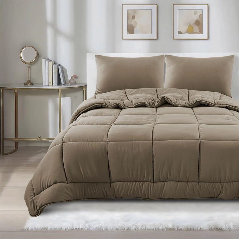 PLUMON REVERSIBLE SINTE TICO HIPOALERGE NICO 1.5 PLAZAS CAFE - 2