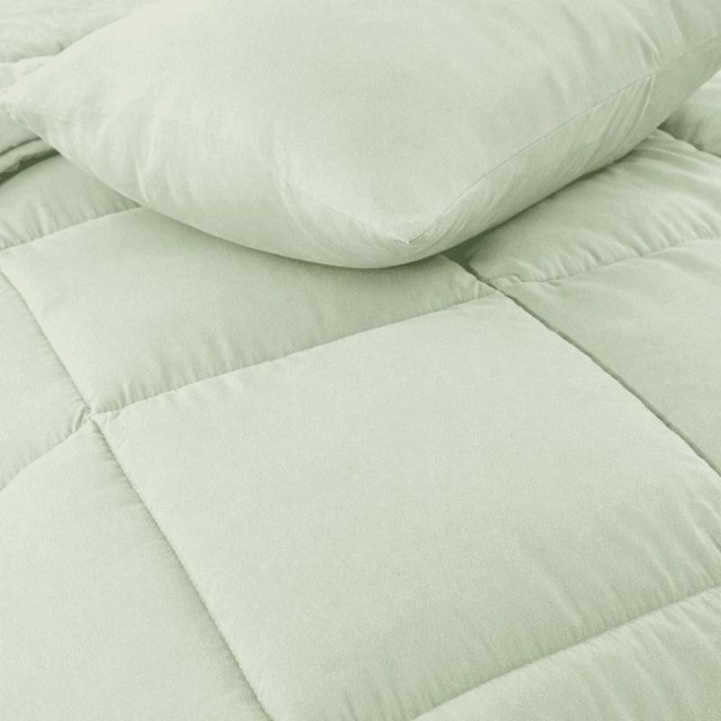 PLUMON REVERSIBLE SINTE TICO HIPOALERGE NICO 1.5 PLAZAS VERDE - 4