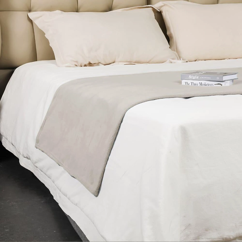MANTA CORAL FLEECE CHANTILLY 125X150 CM GRIS INTENSO - 3
