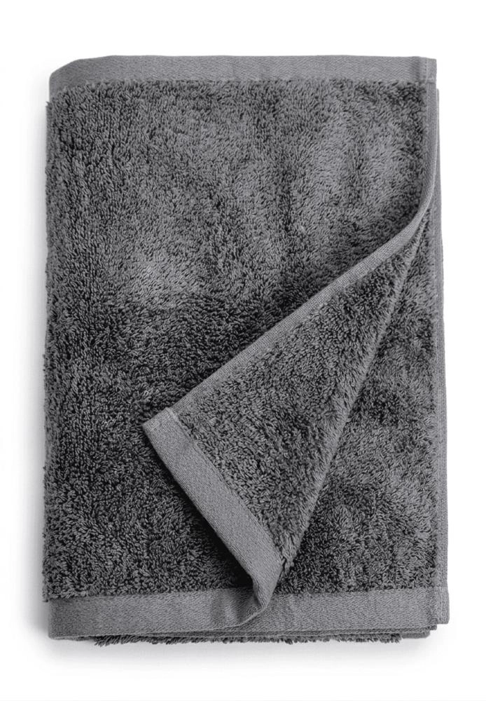 TOALLA DE MANO 100% ALGODON 500 GSM 50X90 CM GRIS LISO - 1