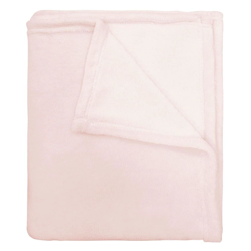 MANTA CORAL FLEECE ULTRA SUAVE CHANTILLY 125X150 CM ROSADO - 2