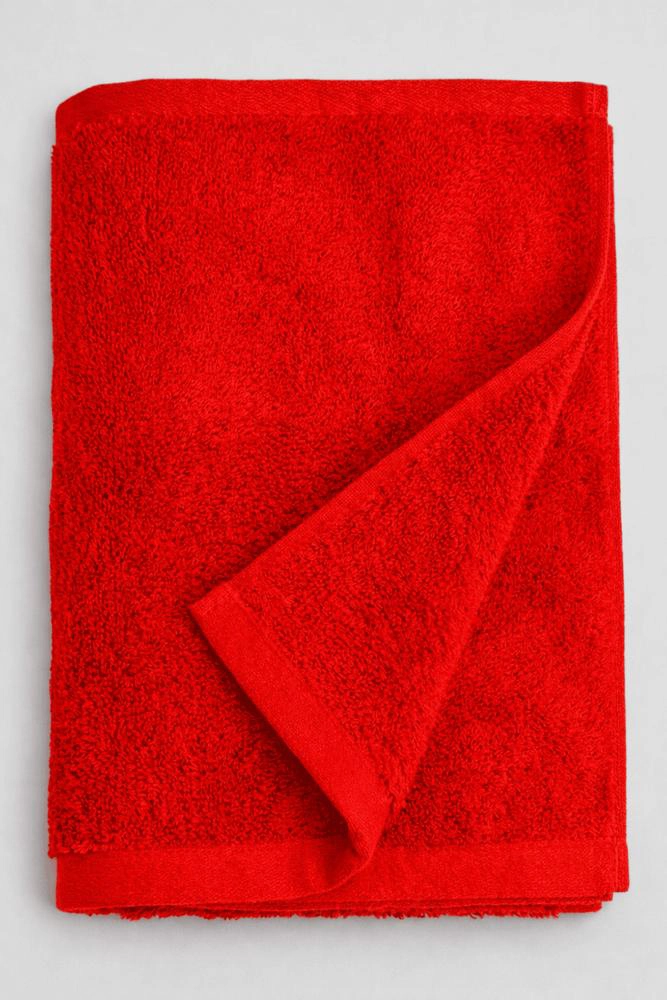 TOALLON 100% ALGODON 500 GSM 70X140 CM ROJO LISO - 1