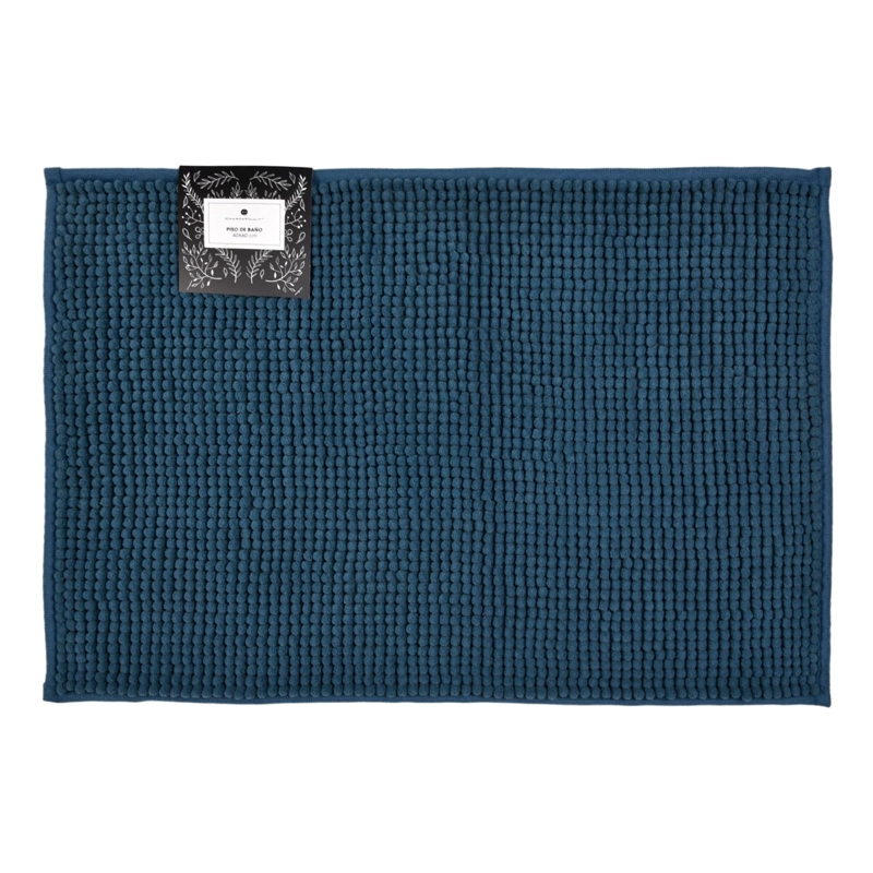 PISO DE BAÑO CHENILLE 40X60CM AZUL GRISACEO - 1