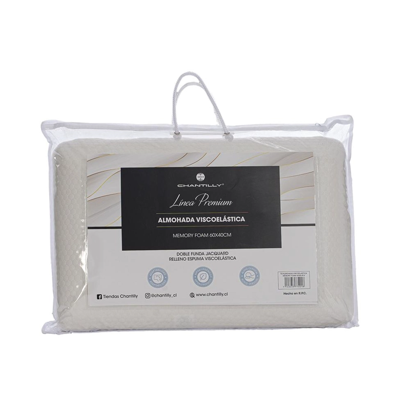 ALMOHADA VISCOELASTICA MEMORY FOAM 40X60 #14 - 2