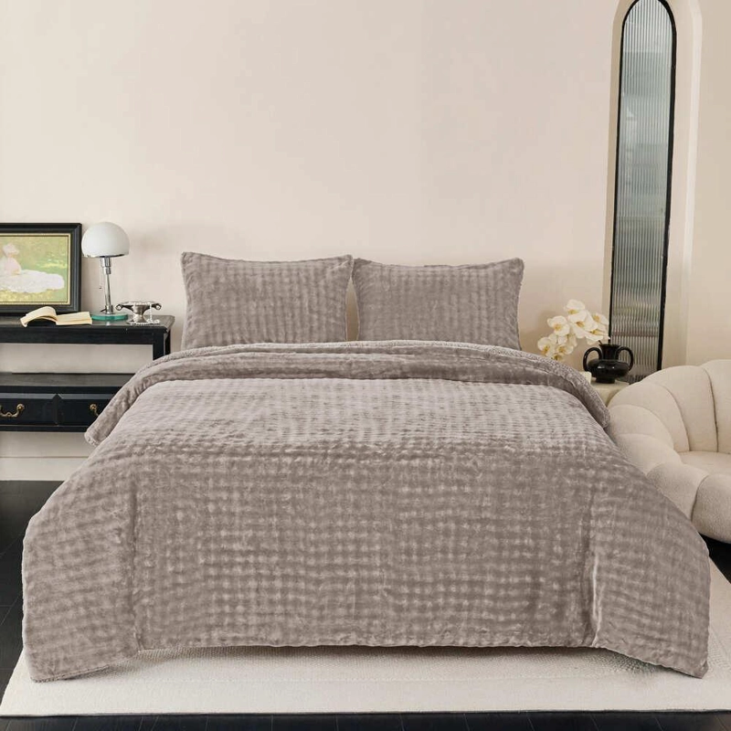 PLUMON SHERPA EXTRA CALIDO CHANTILLY 2 PLAZAS GRIS INTENSO - 2