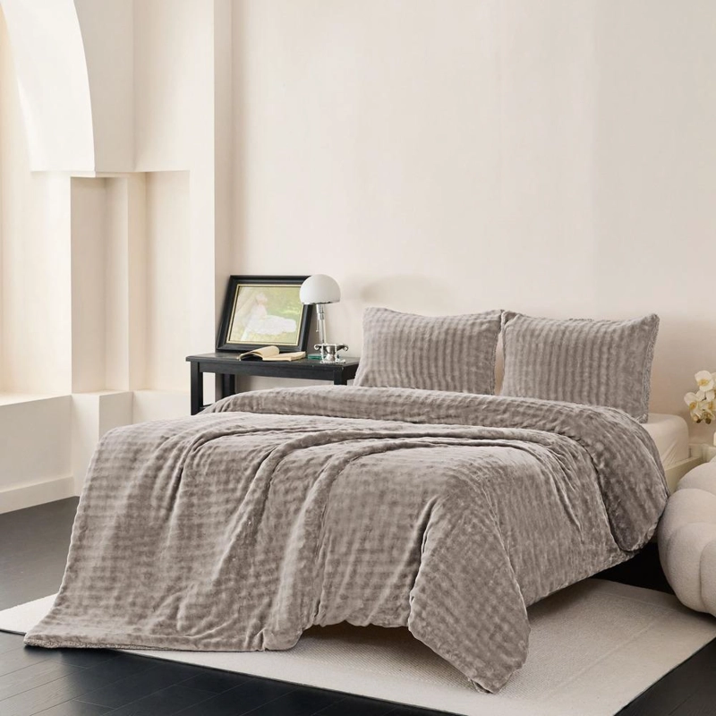 PLUMON SHERPA EXTRA CALIDO CHANTILLY 2 PLAZAS GRIS INTENSO - 4