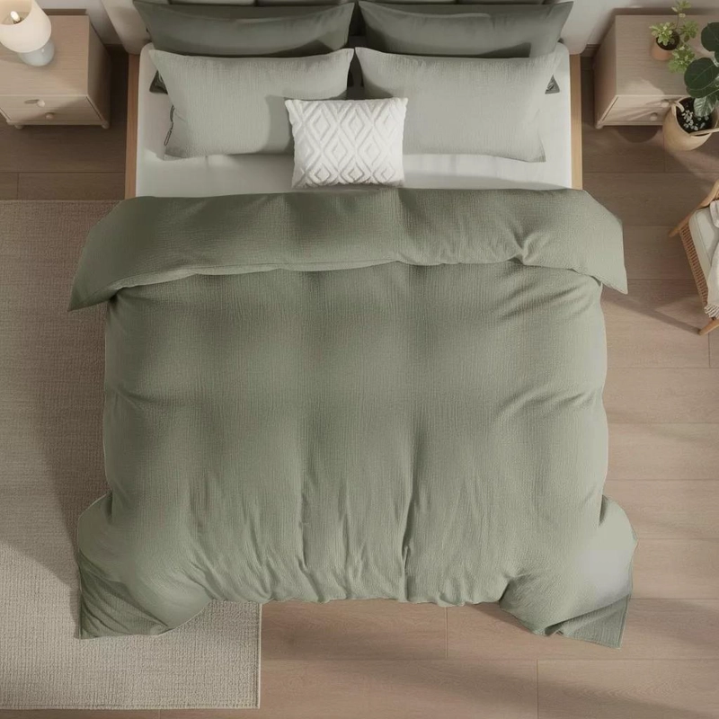 FUNDA PLUMON DE LINO 270 X 240 CM GRIS - 2