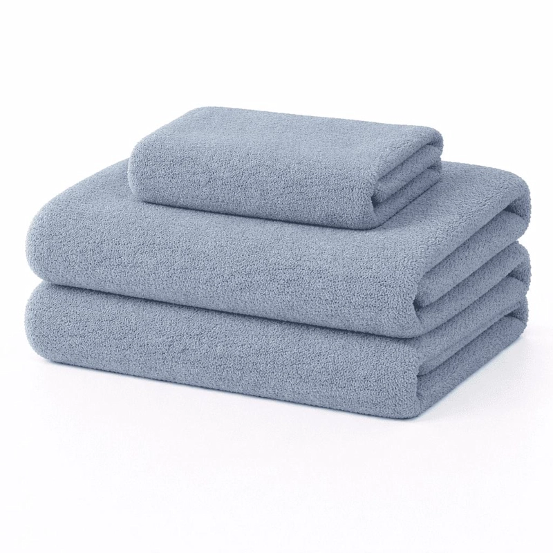 JUEGO DE SABANAS SHERPA CHANTILLY 1.5 PLAZAS AZUL PIEDRA - 1