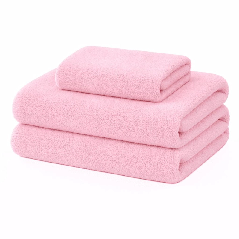 JUEGO DE SABANAS SHERPA CHANTILLY 1.5 PLAZAS ROSADO - 1