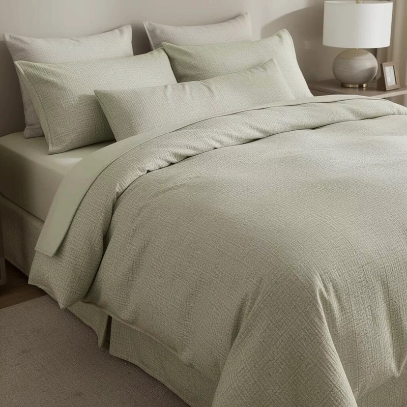FUNDA PLUMON DE LINO 270 X 240 CM BEIGE - 2