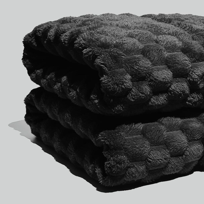 MANTA VELVET CUADRO 125X150CM GRIS - 3
