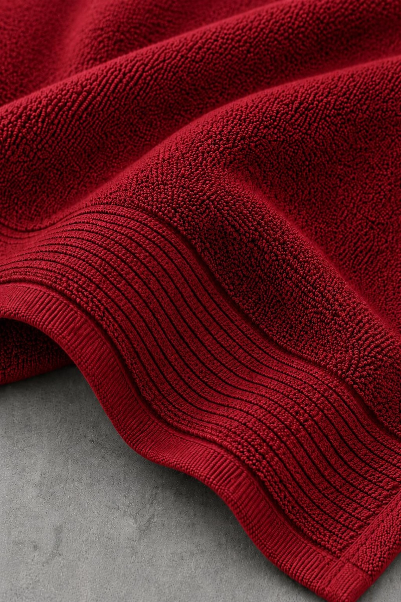 TOALLA DE BAÑO 500GRS 90X160CM ROJO - 3