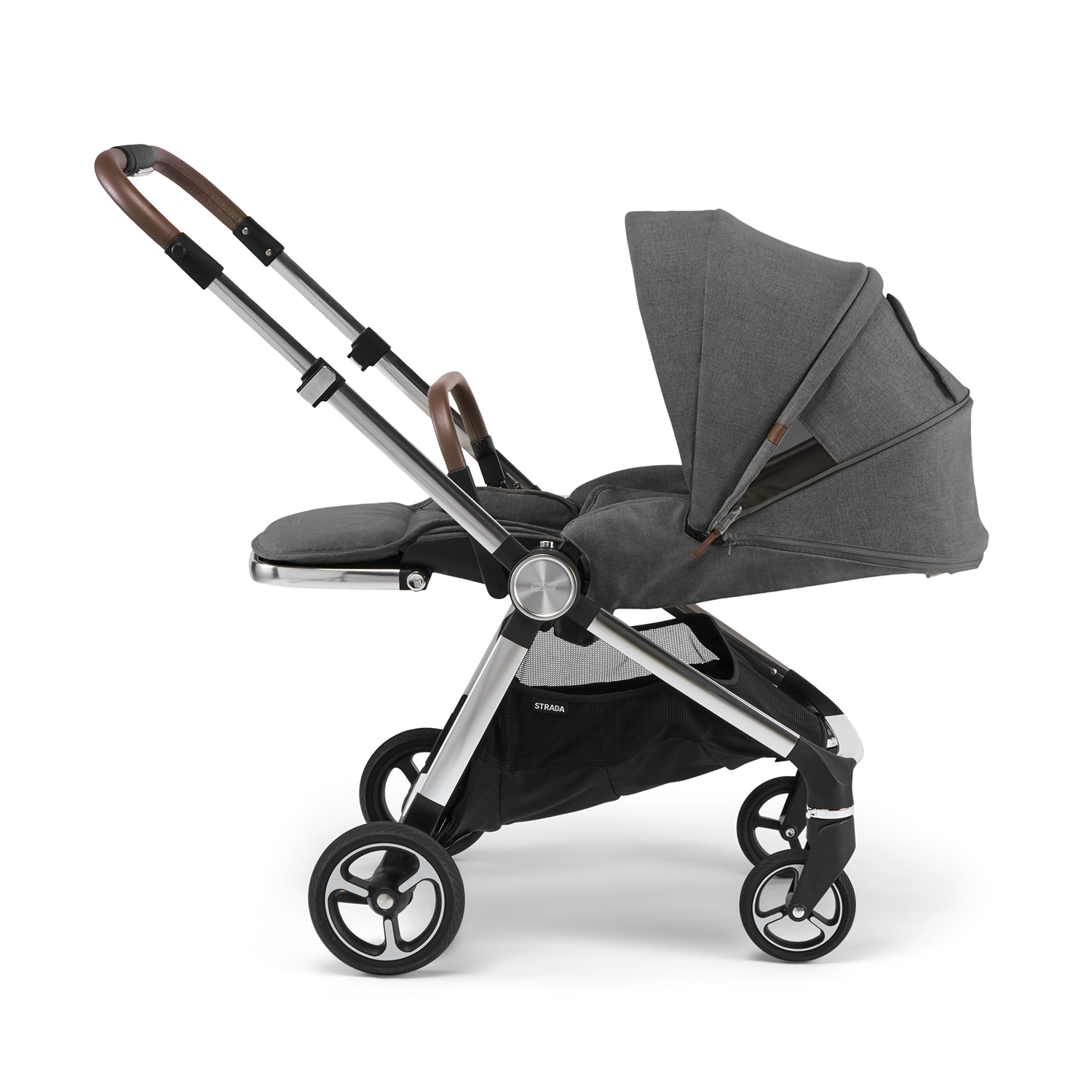 COCHE BBPRO STRADA + PORTA VASOS GRIS - 3