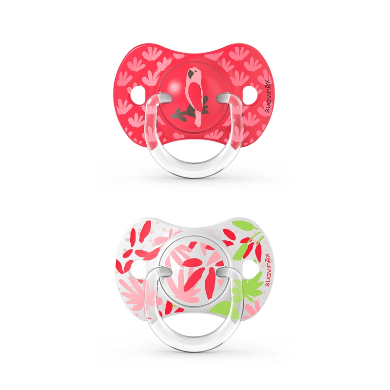 CHUPETES SUAVINEX FSIOLÓGICO S 6/18M 2U JUNGLE ROSADO - 1