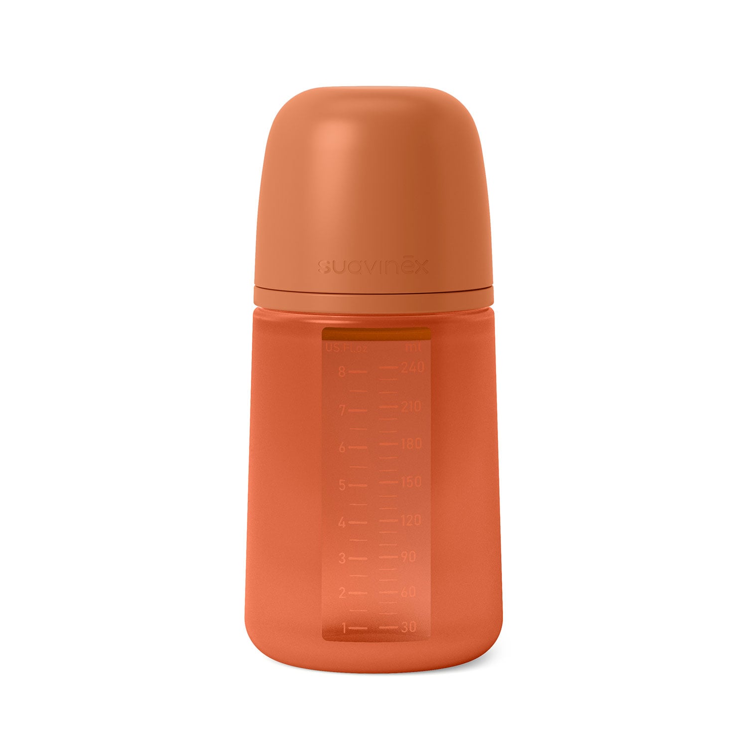 MAMADERA CON BOTELLA DE SILICONA 240ML  - COLOUR ESSENCE - TEJA - 1