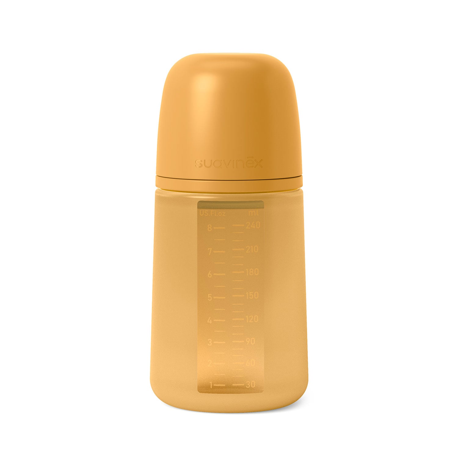 MAMADERA CON BOTELLA DE SILICONA 240ML - COLOUR ESSENCE - MOSTAZA - 1