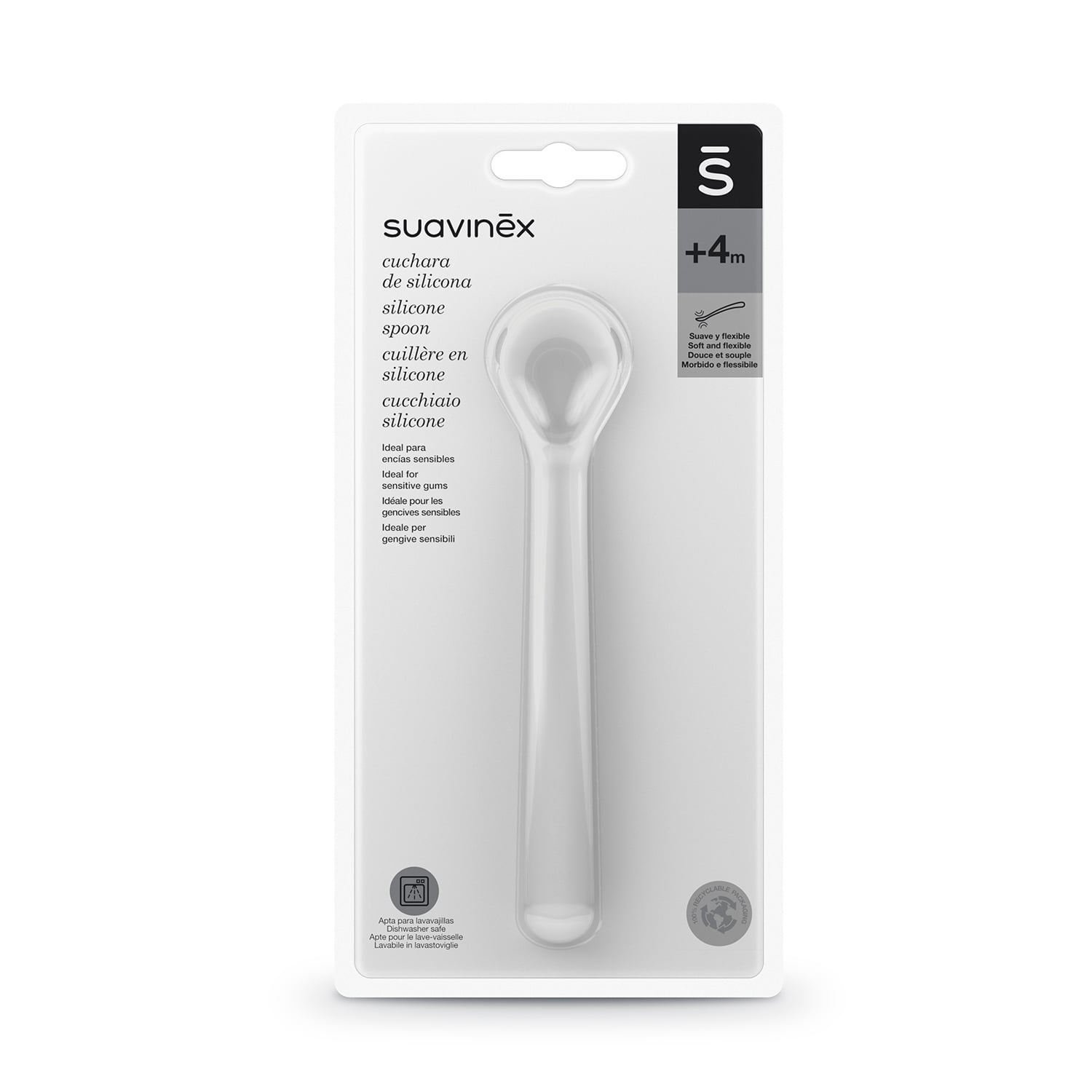 CUCHARA SILICONA HYGGE GRIS SUAVINEX - 1