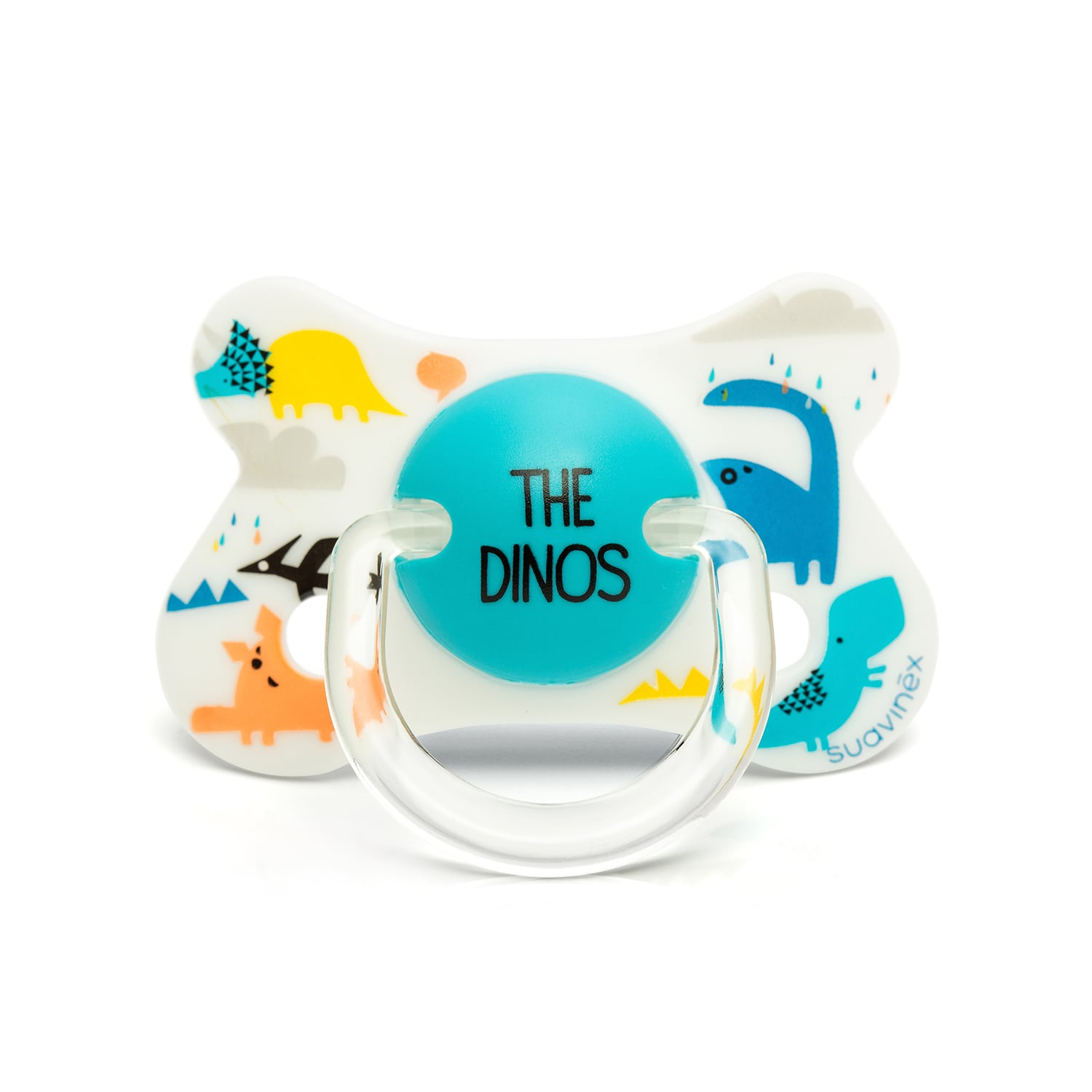 CHUPETE FUSIÓN ANATÓMICO SILICONA +4M - 18M DINO BLANCO - 1
