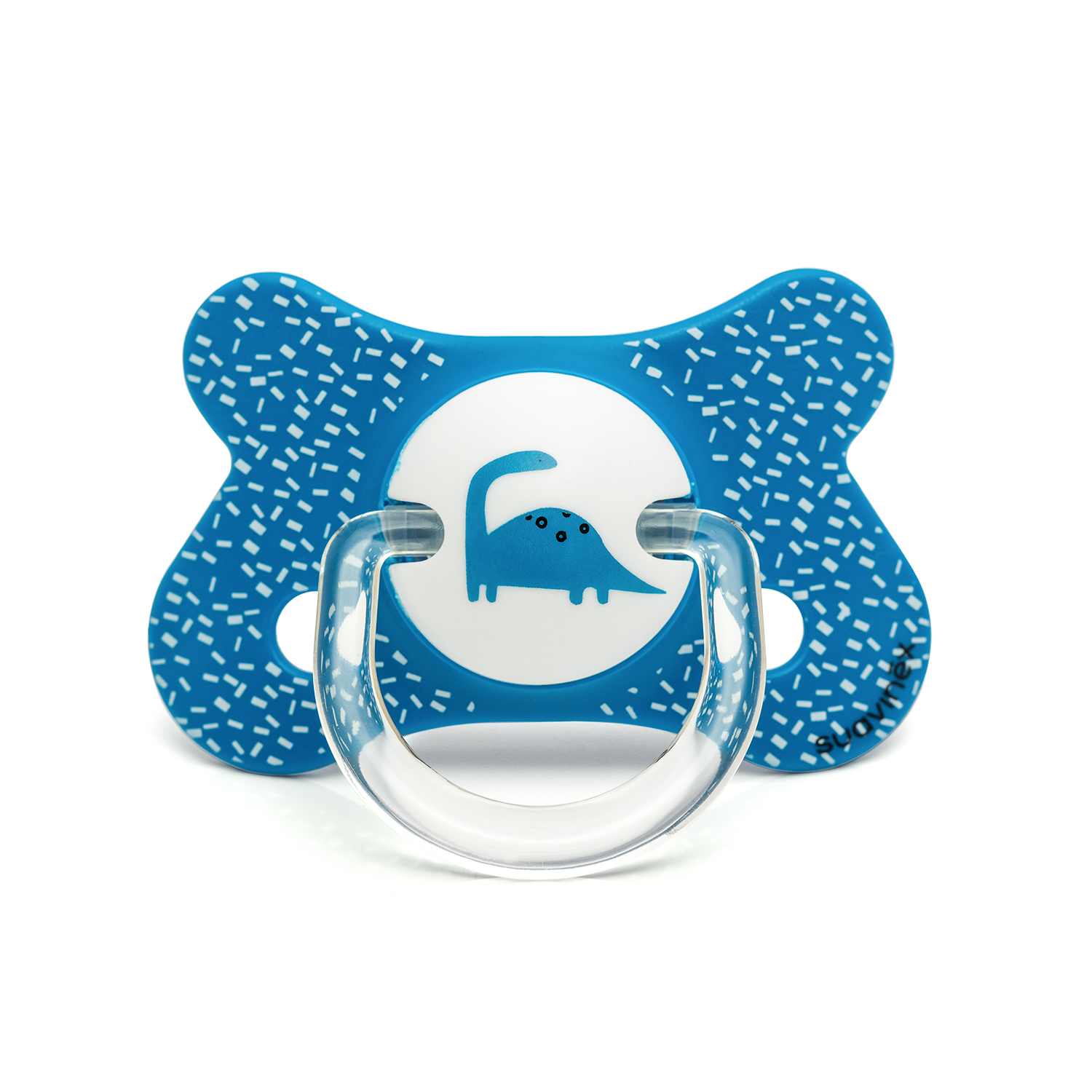 CHUPETE FUSIÓN ANATÓMICO SILICONA +4M - 18M DINO AZUL - 1
