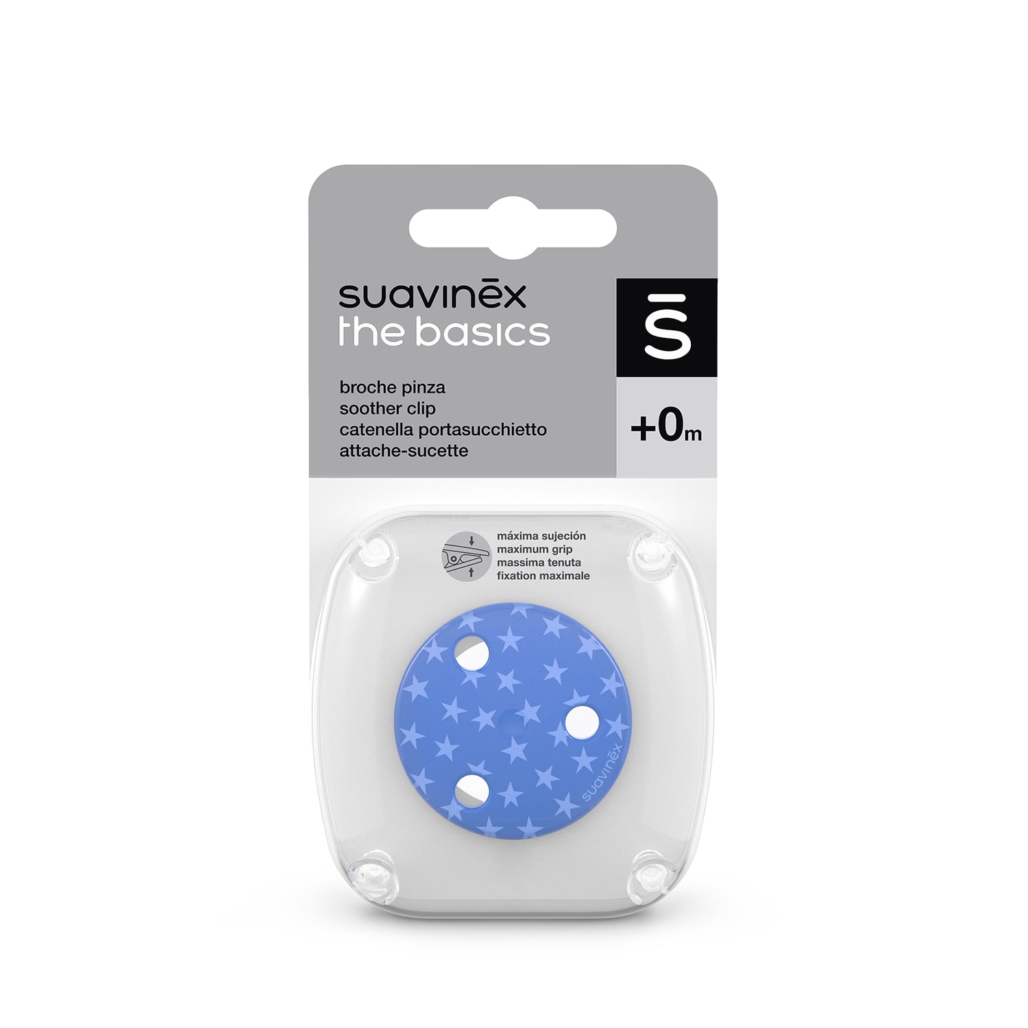 BROCHE PINZA DE CHUPETES +0 MESES AZUL - 2