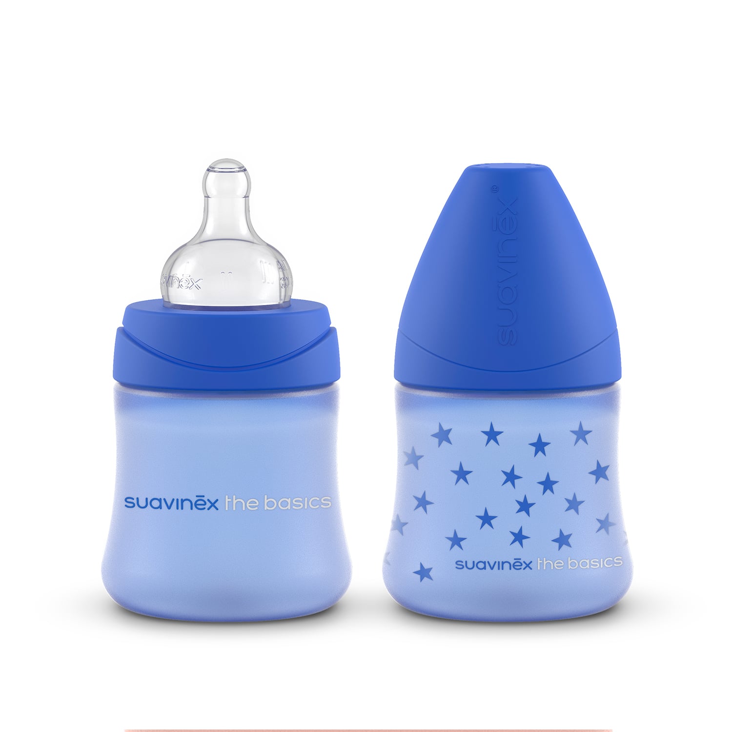 PACK MAMADERA SUAVINEX 150 BASIC FL SILICONA THE BASICS 2UD AZUL - 1