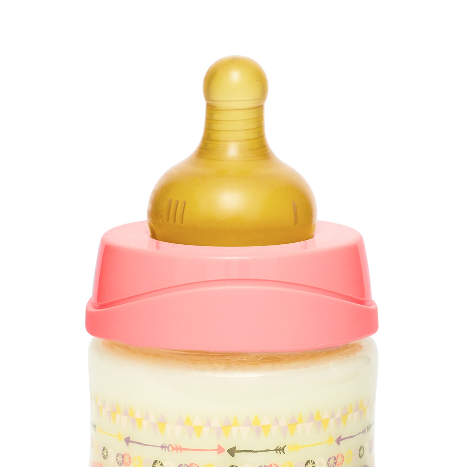 MAMADERA BA 150ML LATEX TETINA REDONDA INDIO ROSADO - 2
