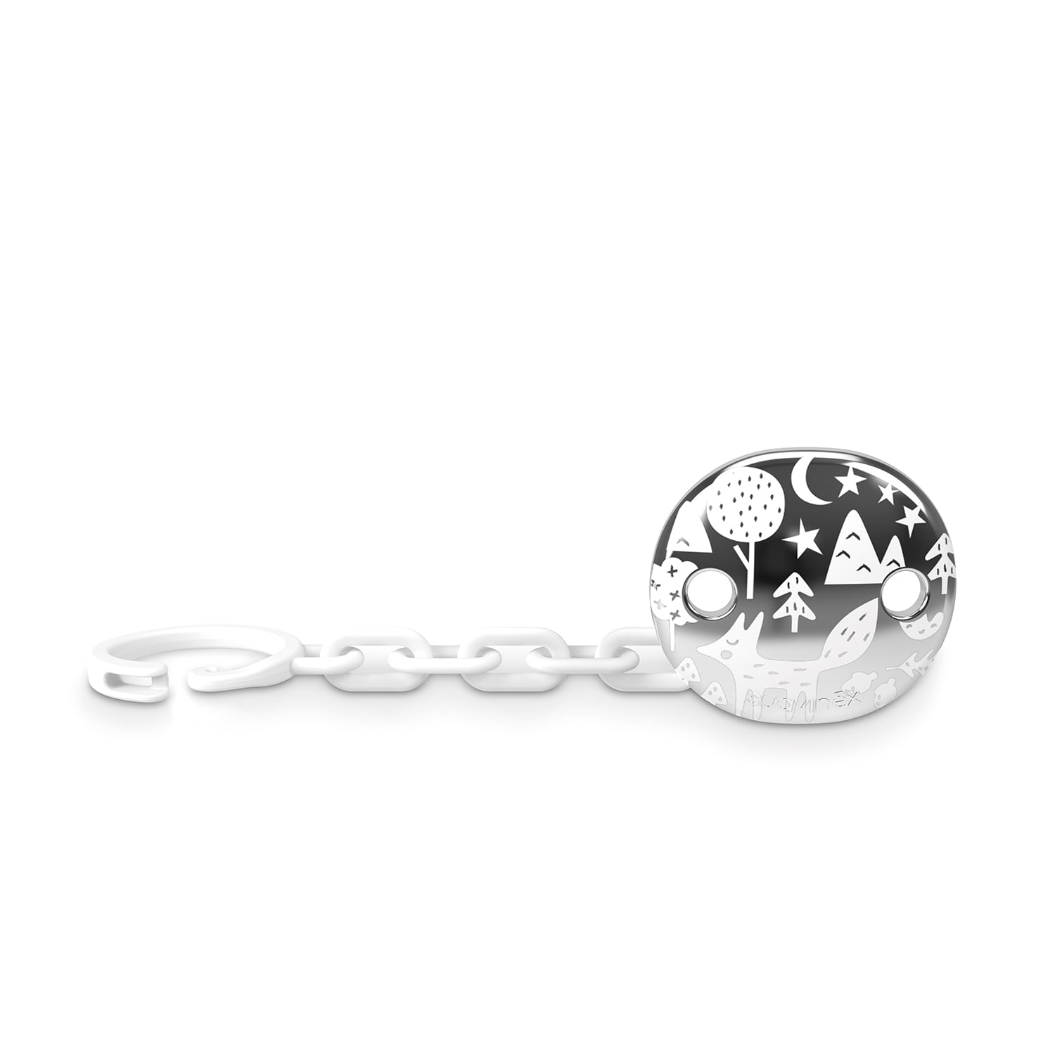 BROCHE PINZA JOYA FOX GRIS - 1