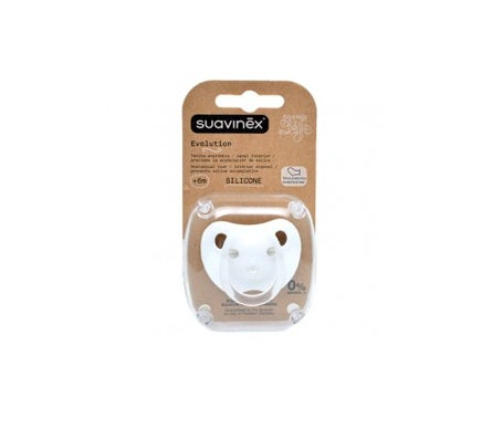 CHUPETE ANATOMICO SILICONA EVOLUTION BLANCO +6M - 2