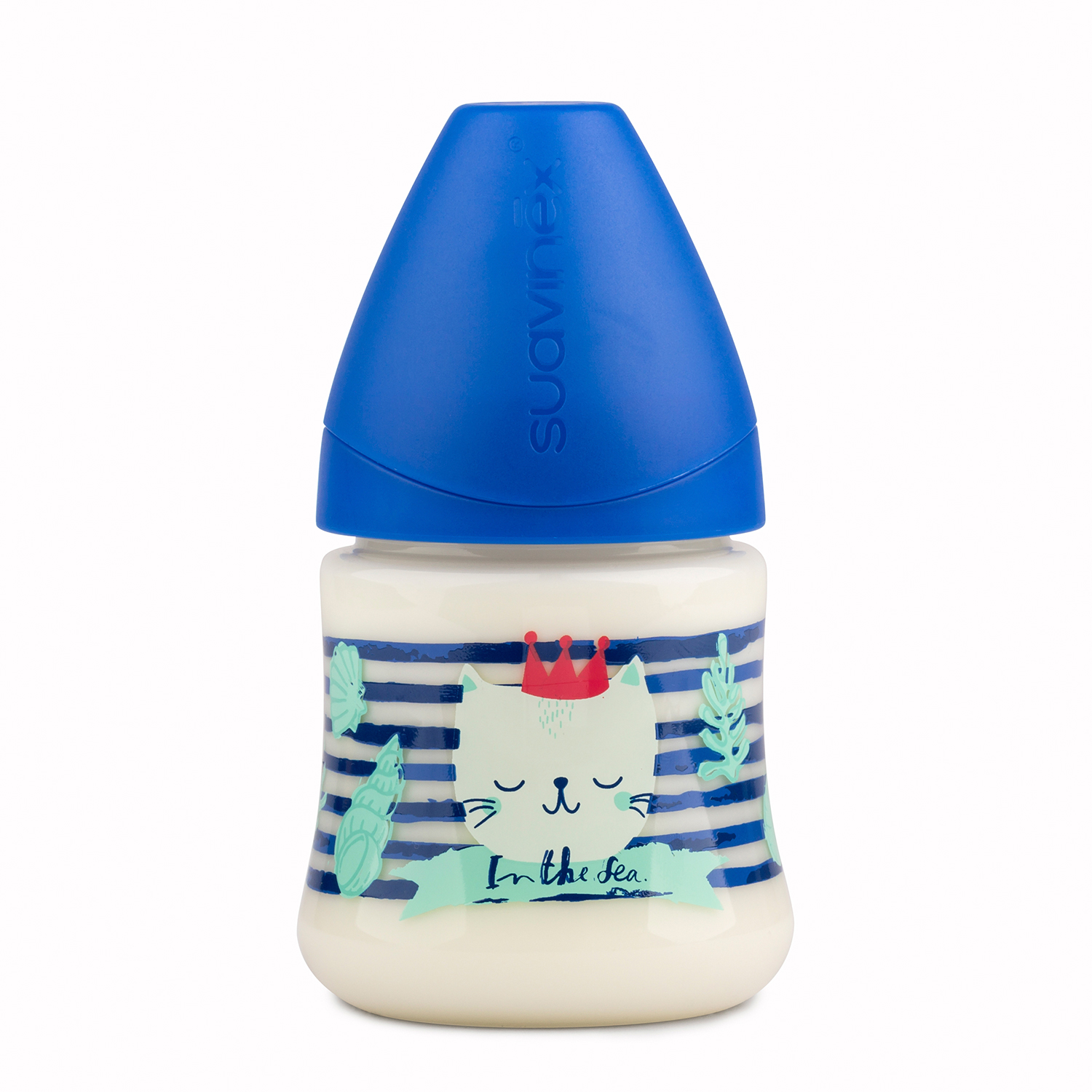 MAMADERA DE PLÁSTICO 150 ML ANATÓMICA SEA AZUL - 1