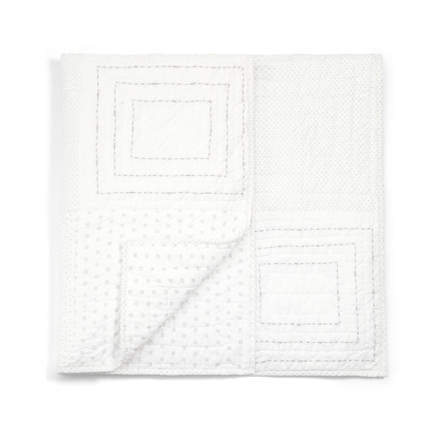 COBERTOR MAMAS AND PAPAS PATCH WORK BLANCO - 1