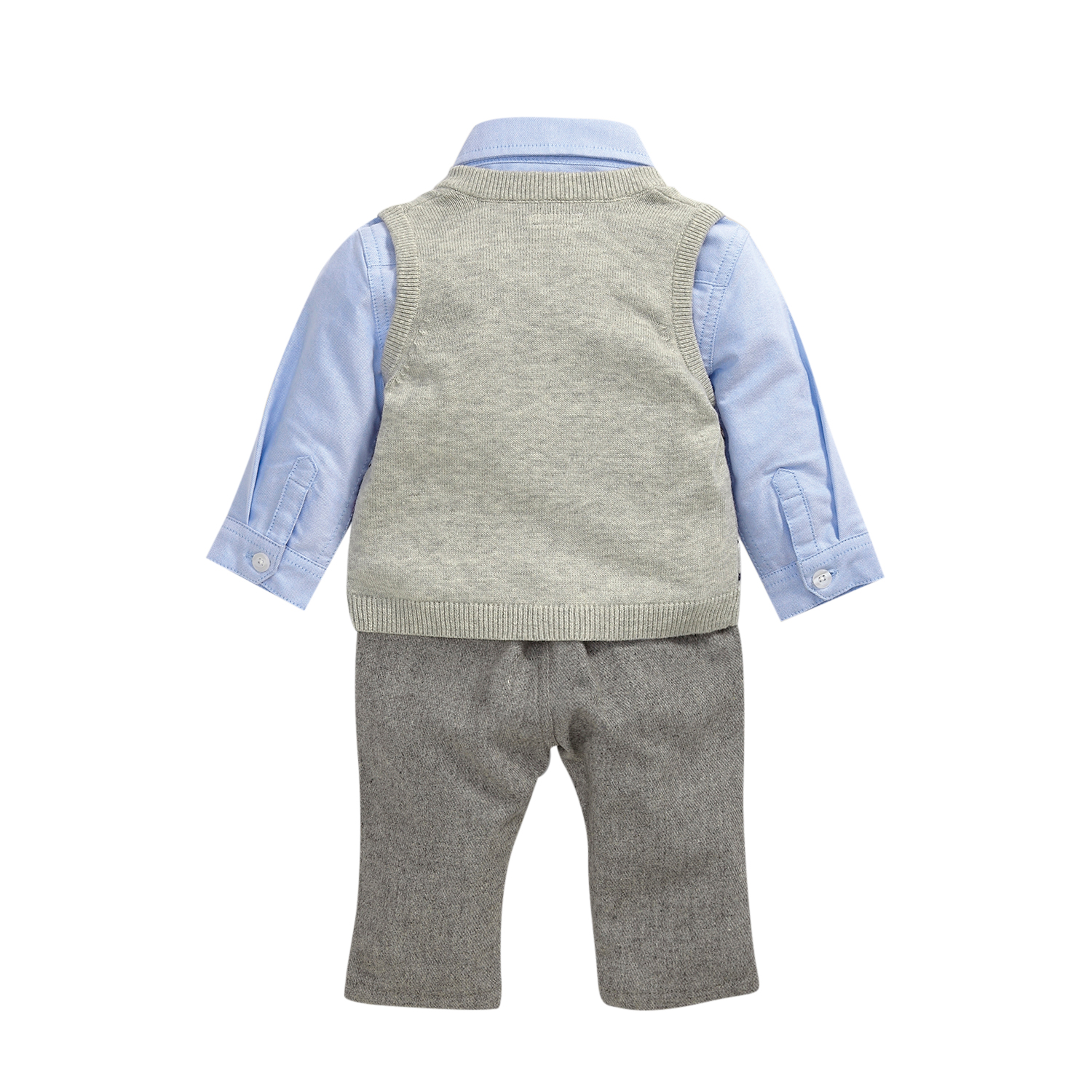 CONJUNTO LARGO ALGODON NIÑO MAMAS AND PAPAS AZUL - 2