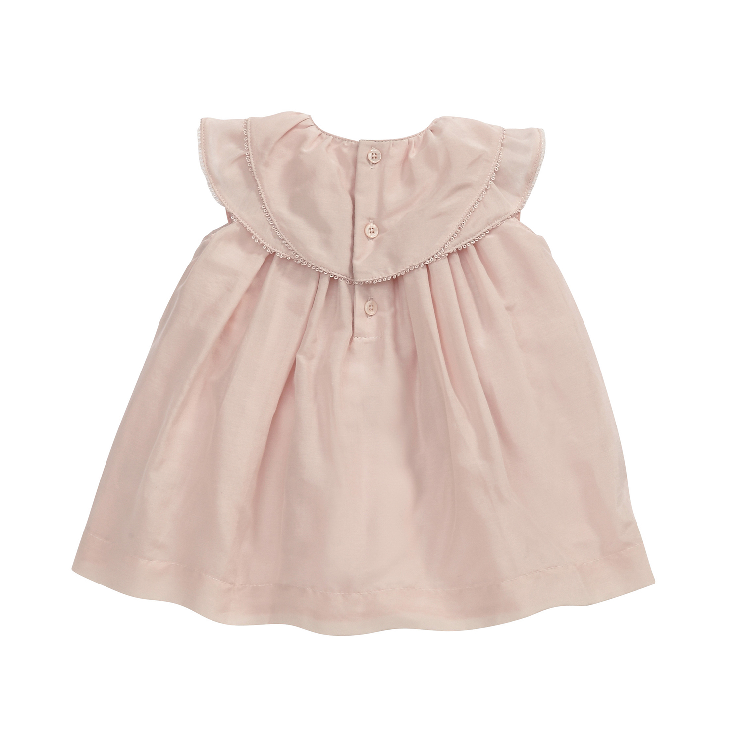 VESTIDO ALGODON NIÑA MAMAS AND PAPAS PALO ROSA MANGA CORTA - 3