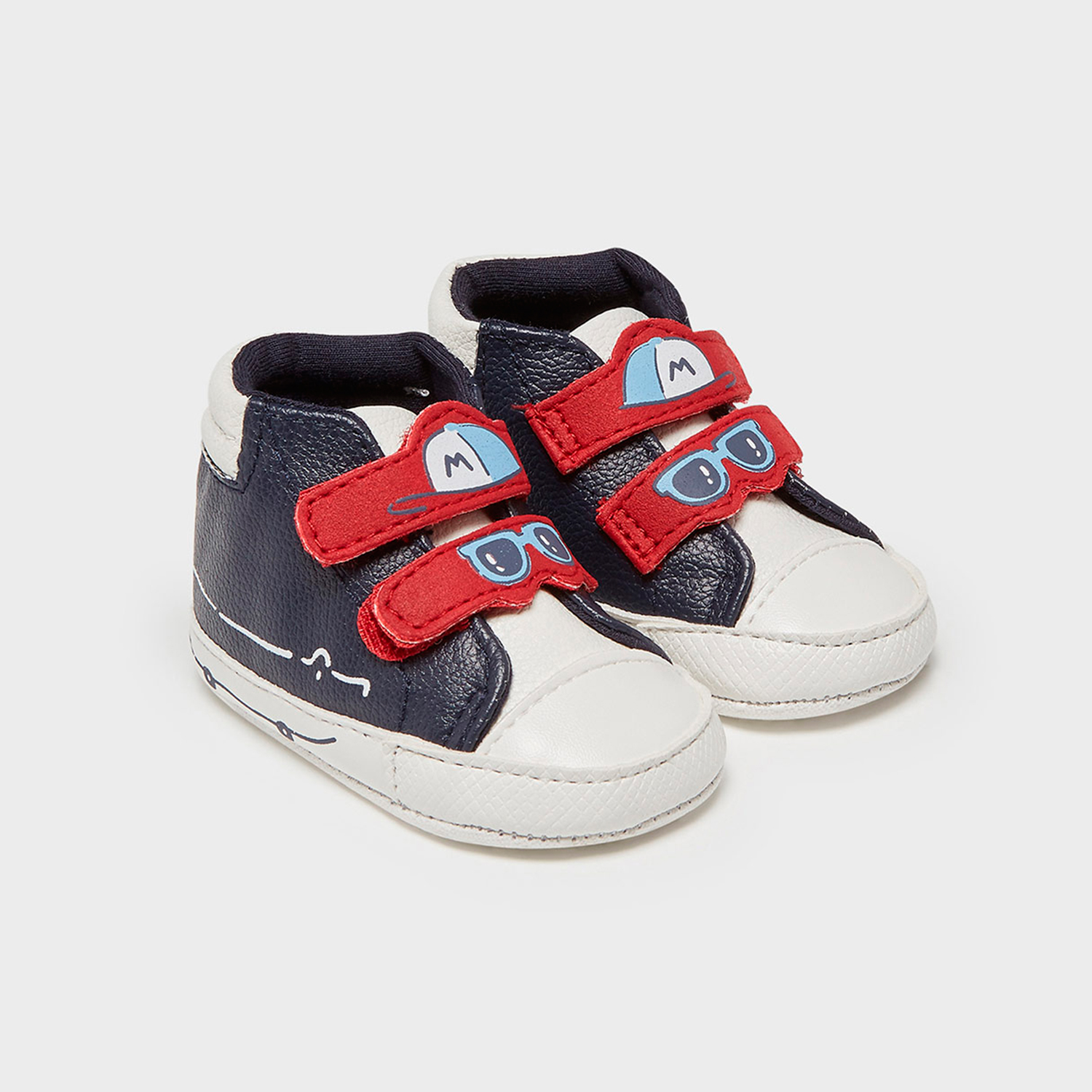 DEPORTIVAS NIÑO BLANCAS CON AZUL - 1