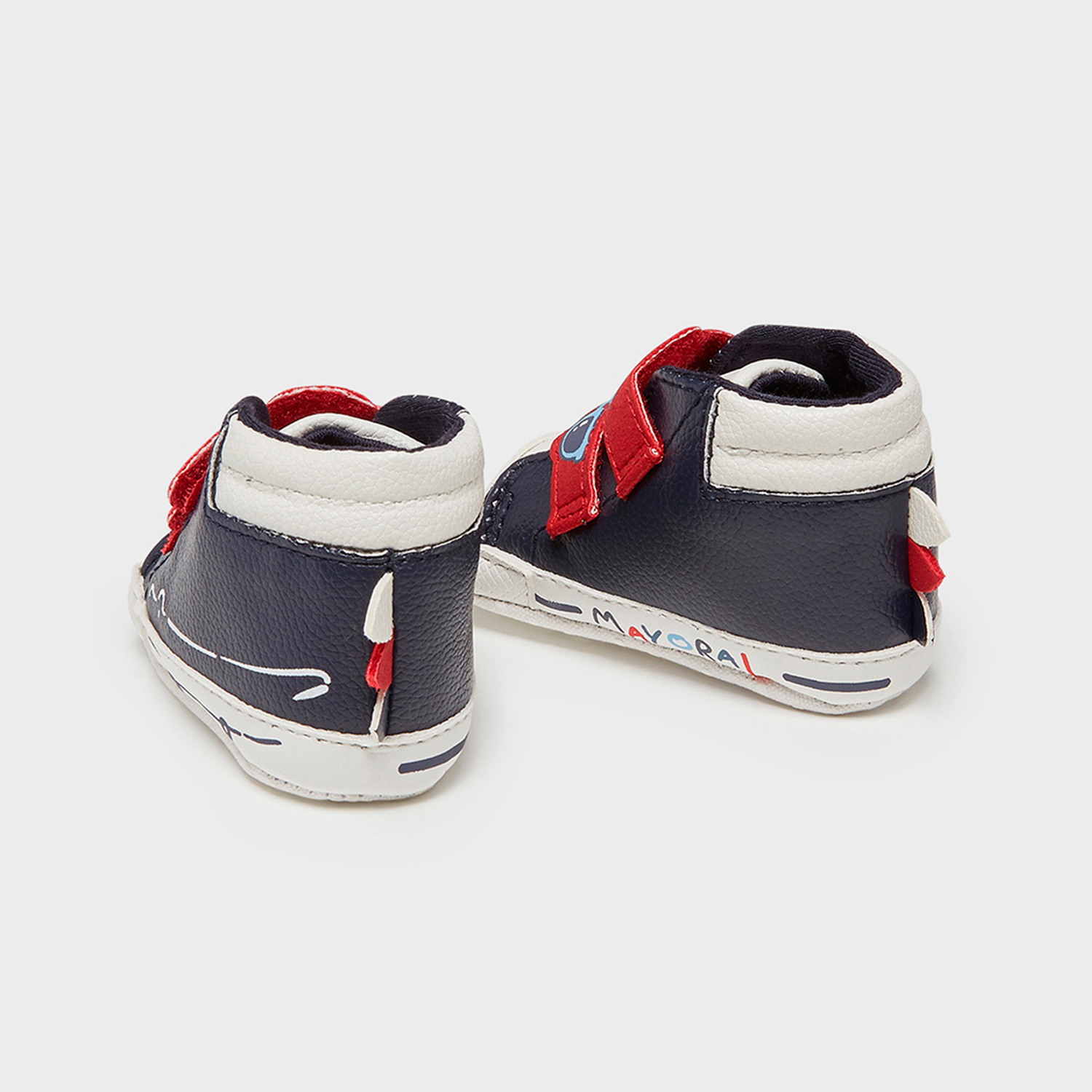 DEPORTIVAS NIÑO BLANCAS CON AZUL - 3