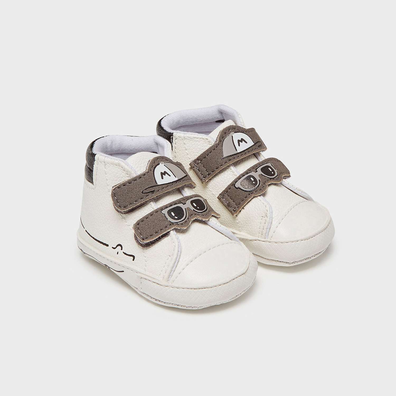 DEPORTIVAS NIÑO BLANCAS CON GRIS - 1