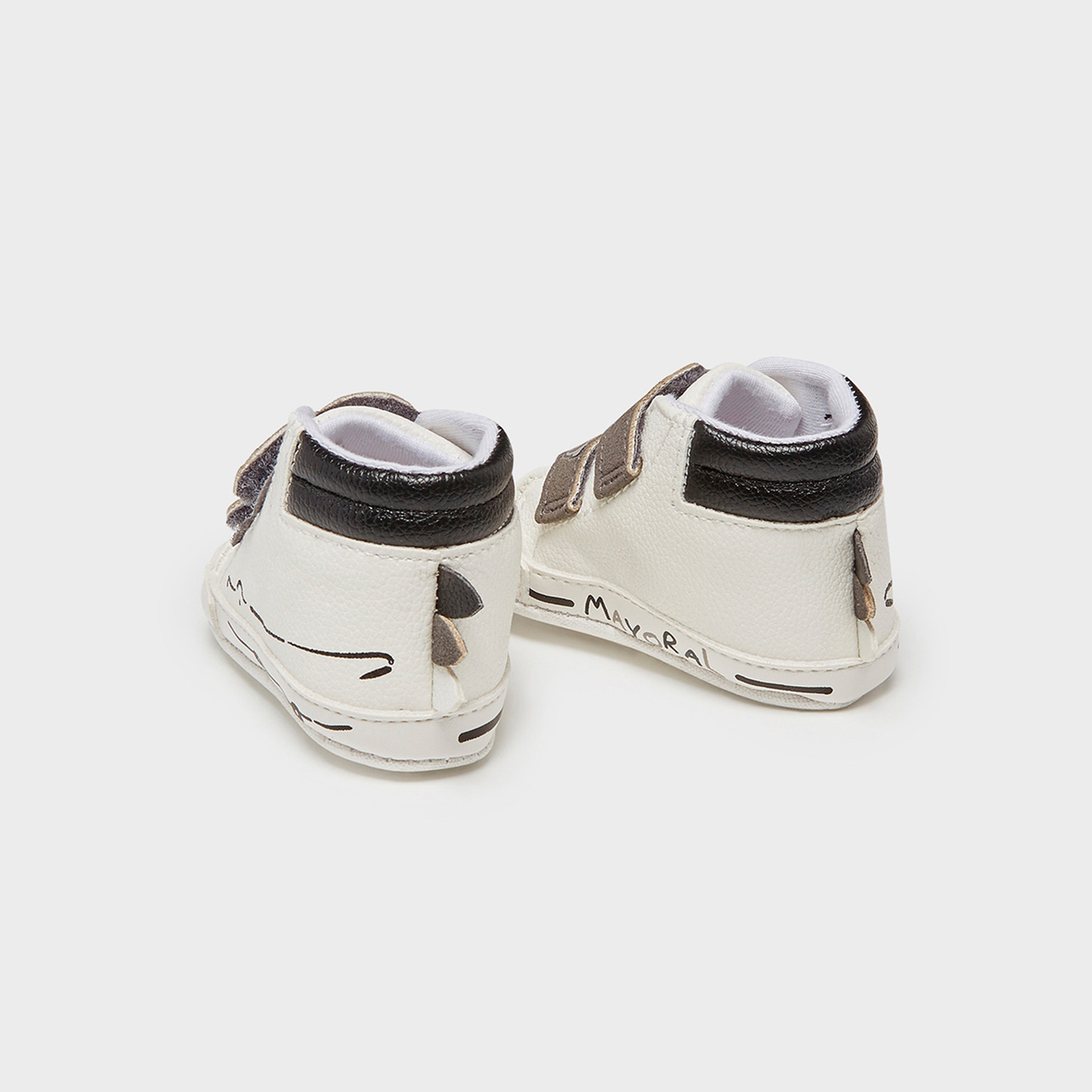DEPORTIVAS NIÑO BLANCAS CON GRIS - 3